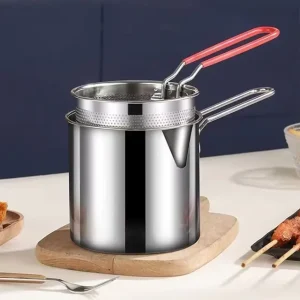 Stainless Steel Deep Fryer with Filter Rack:2018