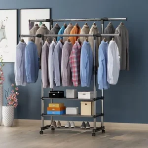 Premium Double Rail Stainless Steel Cloth Stand:2015
