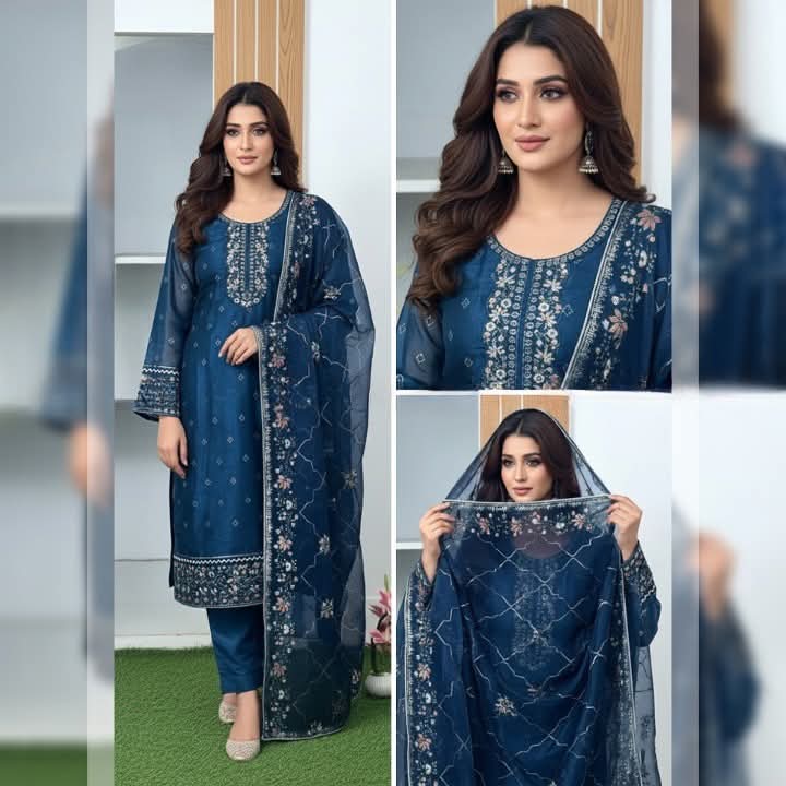 আনরেডি এম্বোডারি পার্টি ড্রেস:950