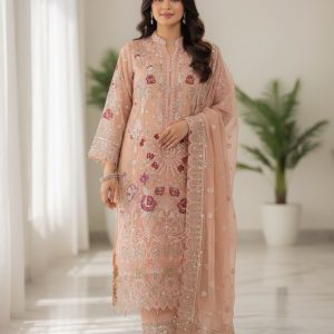 আনরেডি এম্বোডারি পার্টি ড্রেস:971