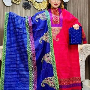 আনরেডি ভিআইপি ব্লক প্রিন্ট কামিজ:739