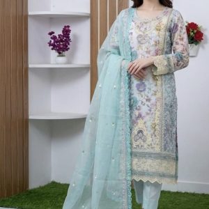আনরেডি এম্বোডারি পার্টি ড্রেস:1124