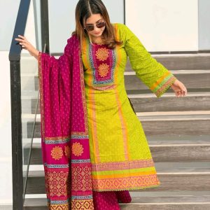 আনরেডি ভিআইপি ব্লক প্রিন্ট কামিজ:707