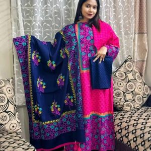 আনরেডি ভিআইপি ব্লক প্রিন্ট কামিজ:748