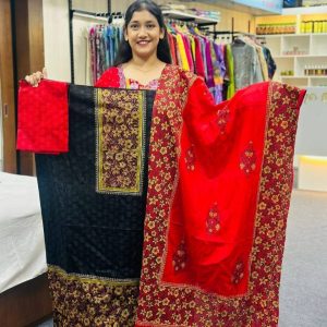 আনরেডি ভিআইপি ব্লক প্রিন্ট কামিজ:755