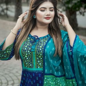 আনরেডি ভিআইপি ব্লক প্রিন্ট কামিজ:760
