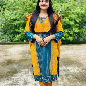 রেডিমেড আড়ং কটন থ্রি পিস:762