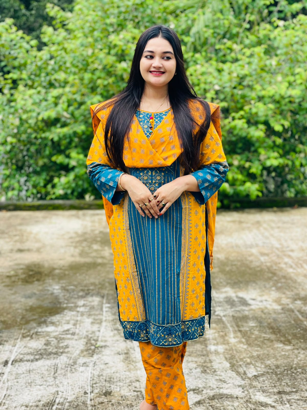 রেডিমেড আড়ং কটন থ্রি পিস:762