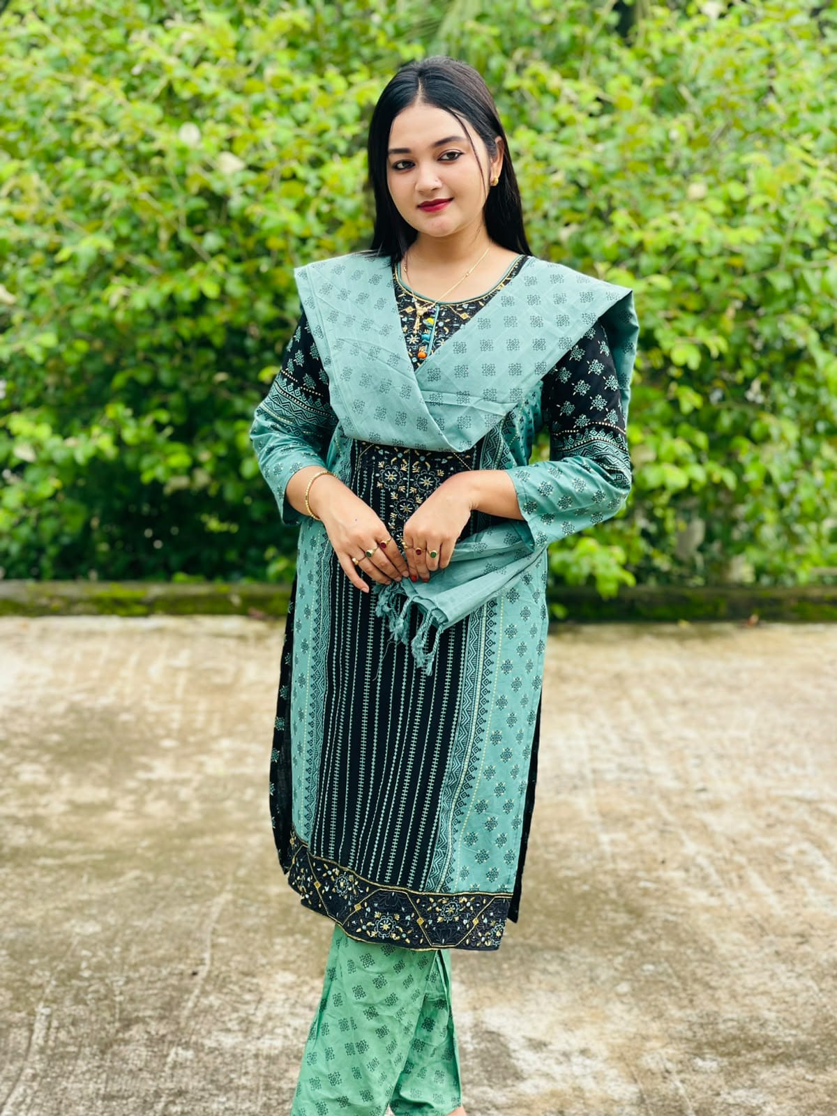 রেডিমেড আড়ং কটন থ্রি পিস:763