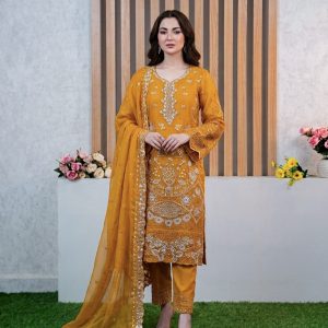 আনরেডি এম্বোডারি পার্টি ড্রেস:1135